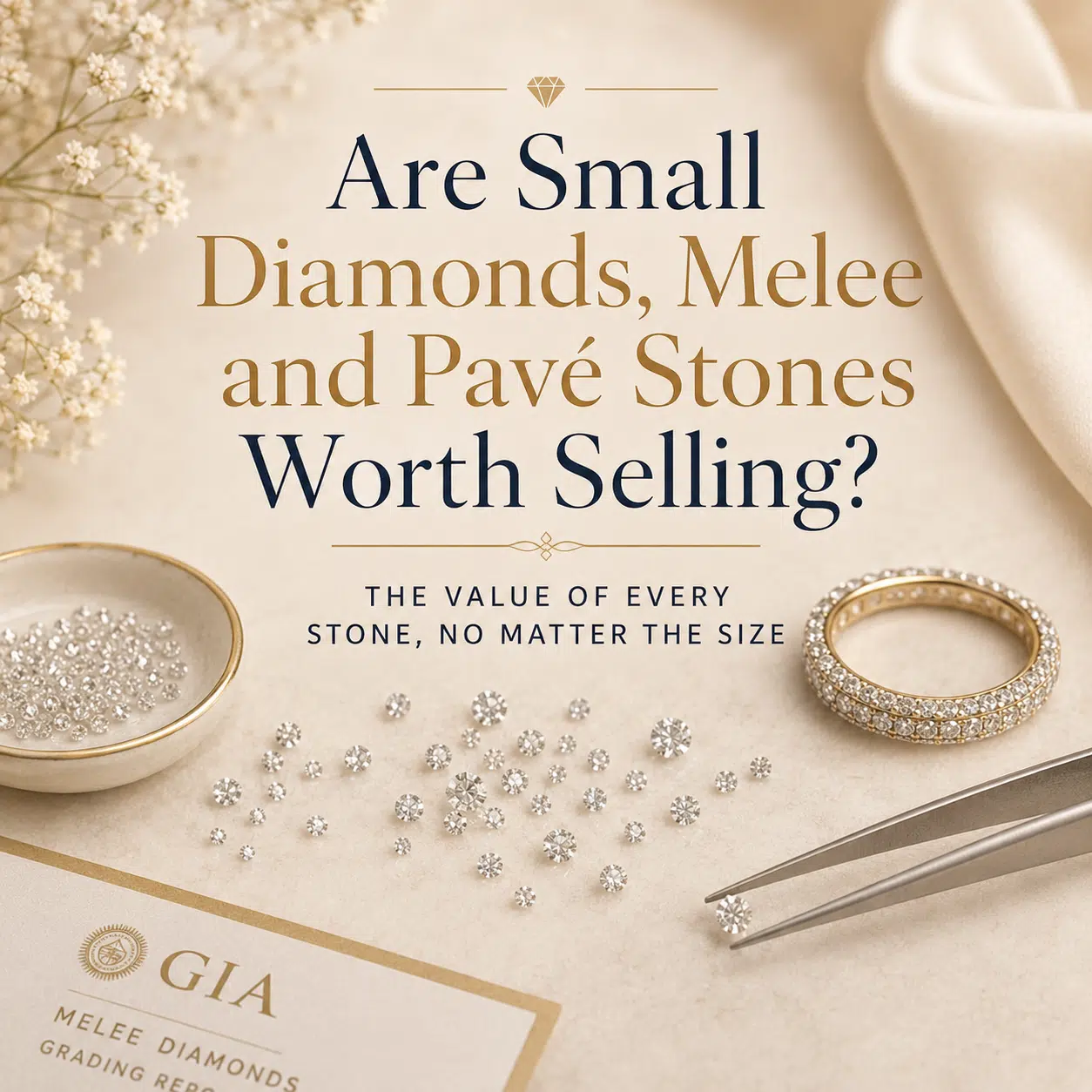 Are Small Diamonds, Melee and Pavé Stones Worth Selling?