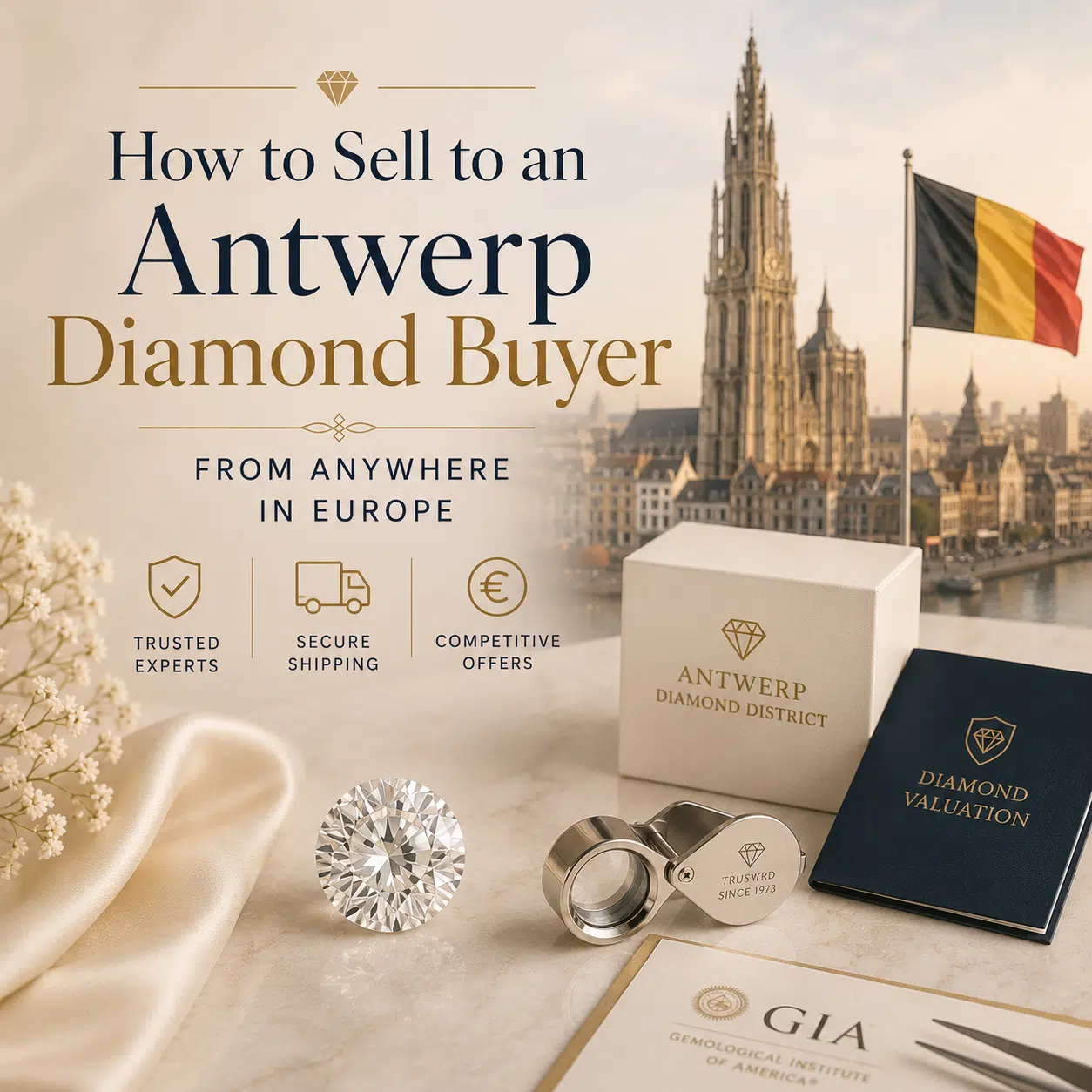 Dove vendere un diamante in Belgio: Anversa e opzioni online