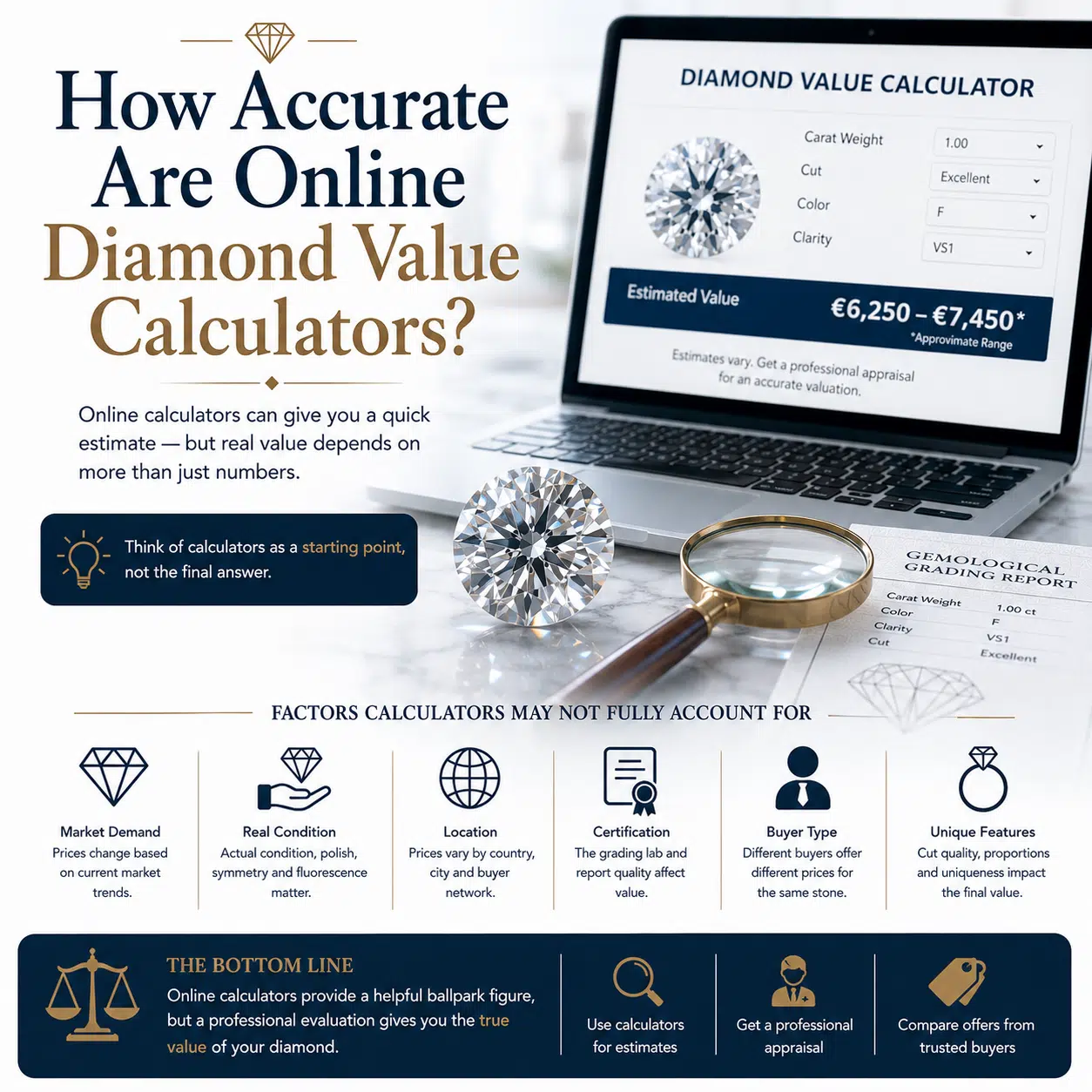 How Accurate Are Online Diamond Value Calculators?