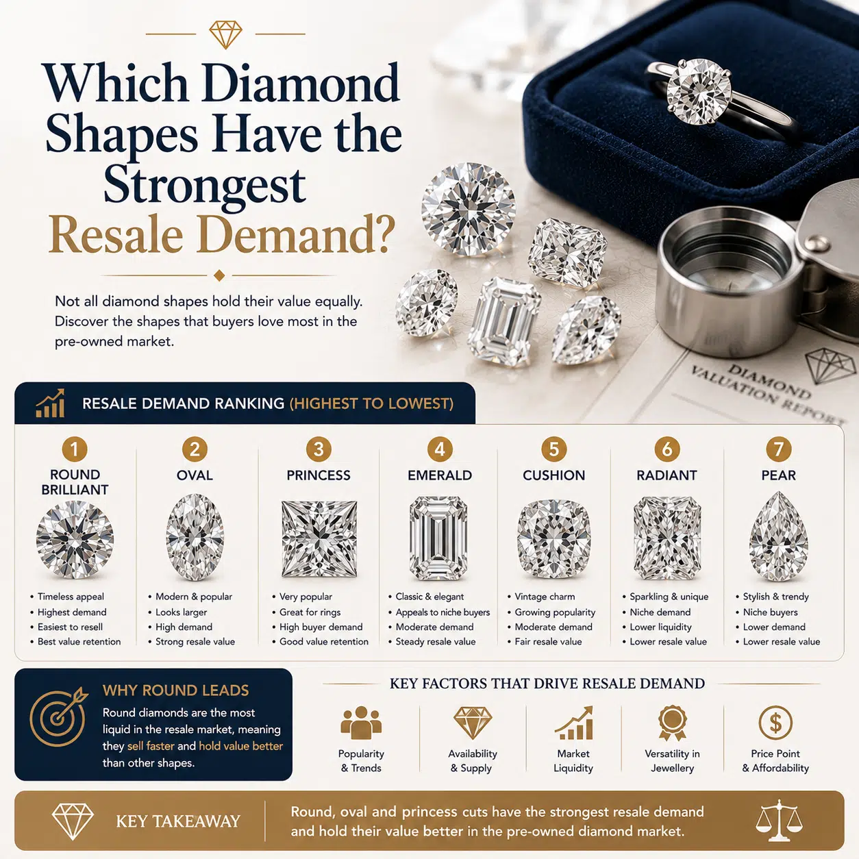 Which Diamond Shapes Have the Strongest Resale Demand?