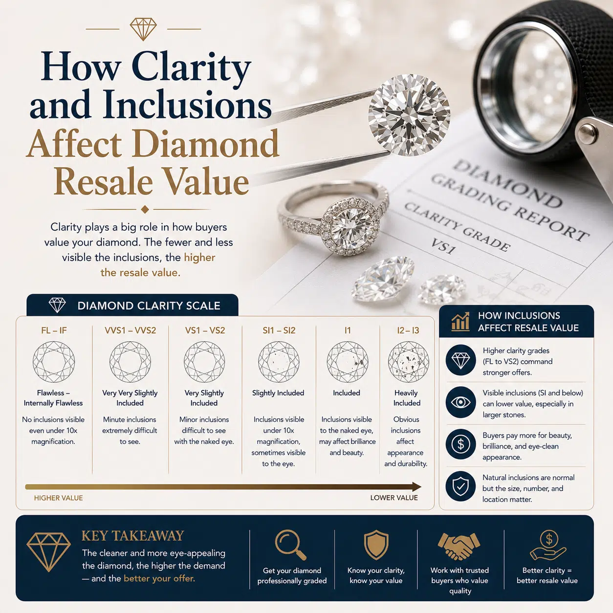 How Clarity and Inclusions Affect Diamond Resale Value