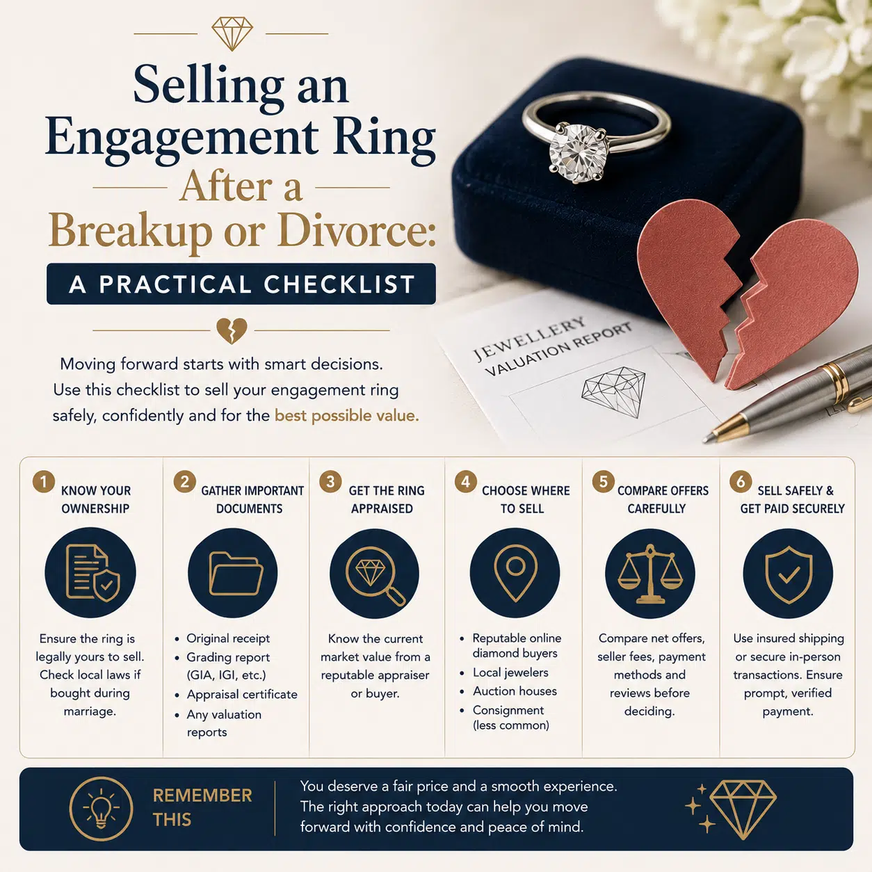 Selling an Engagement Ring After a Breakup or Divorce: A Practical Checklist